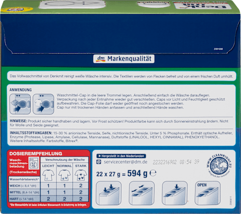  Vollwaschmittel 3in1 Aktiv Caps  Denkmit