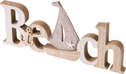 Holzaufsteller "Beach" mit Filzboot BOLTZE