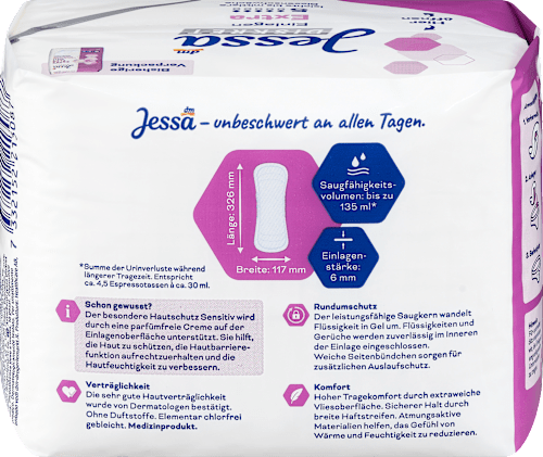 Wkładki na lekkie nietrzymanie moczu EXTRA Jessa DISKRET