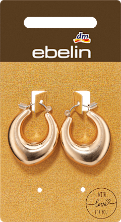 Creolen Tropfenform, Gold-Optik ebelin