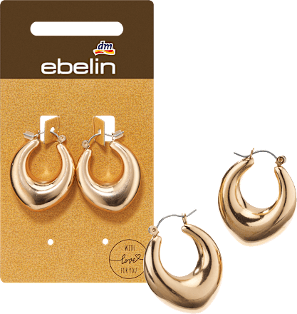 Creolen Tropfenform, Gold-Optik ebelin