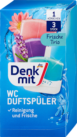 Zawieszka do WC Świeże Trio, 2x Kwiatowa, 1x Ocean Denkmit