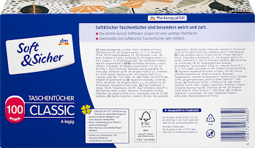 Taschentücher Box Design Soft&Sicher
