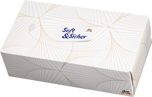 Taschentücher Box Design Soft&Sicher