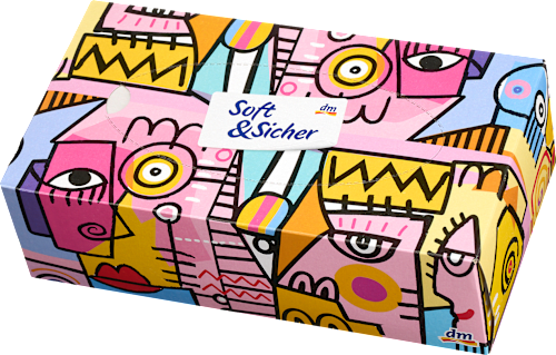 Taschentücher Box Design Soft&Sicher