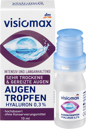 Augentropfen mit 0,3% Hyaluron, ohne Konservierungsmittel VISIOMAX