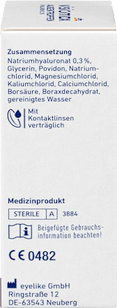 Augentropfen mit 0,3% Hyaluron, ohne Konservierungsmittel VISIOMAX