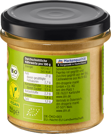 Aufstrich Grillgemüse dmBio