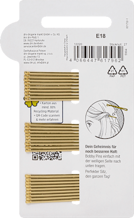 Haarschieber midi Gold-Optik ebelin