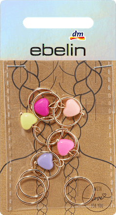 Haarpiercings Herzen Gold-Optik ebelin