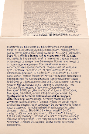 Herbatka dla kobiet karmiących, bio babylove Mama