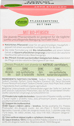 Čvrsti uljani sapun -  breskva alverde NATURKOSMETIK