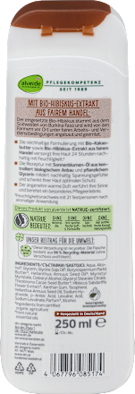 Testápoló tej bio kakaóvajjal és bio hibiszkusszal, száraz bőrre alverde NATURKOSMETIK