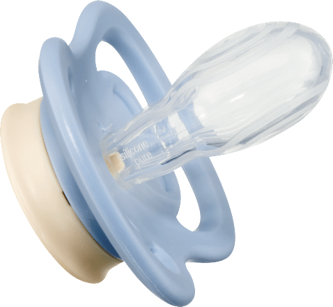 Schnuller Air Silikon symmetrisch, blau, ab 16 Monate babylove