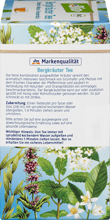 Kräuter-Tee, Bergkräuter (20 x 1,75 g) dmBio
