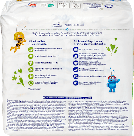 Pelenka nature XXL, 7-es méret, 16 kg-tól babylove nature