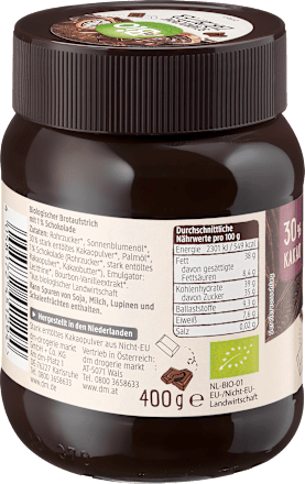 Schokoladen-Aufstrich, Zartbitter Creme dmBio
