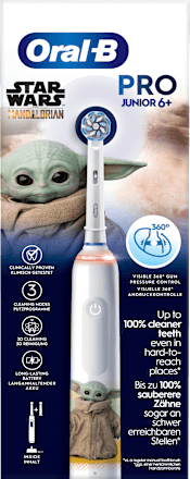 Elektrische Zahnbürste Kinder PRO Junior Grogu/Starwars, ab 6 Jahren Oral-B