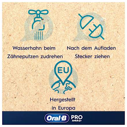 Elektrische Zahnbürste Kinder PRO Junior Grogu/Starwars, ab 6 Jahren Oral-B