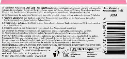 Künstliche Wimpern  Big Lash Love False Lashes - XXL Volume  trend !t up