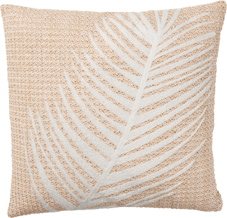 Kissen aus Baumwolle "Palme", beige (40x40x15 cm) Dekorieren & Einrichten