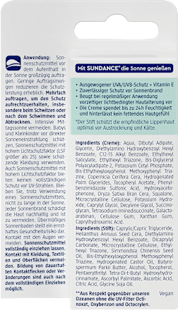 SENSITIV krema za lice i balzam za usne za zaštitu od sunca, SPF 50+, 20ml+3g SUNDANCE