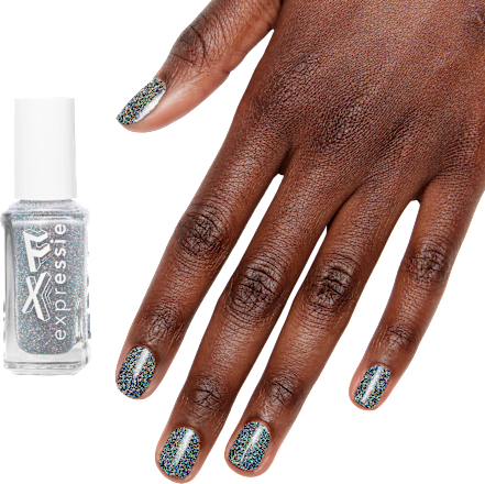 Nagellack Expressie 455 Holo FX Silber  essie