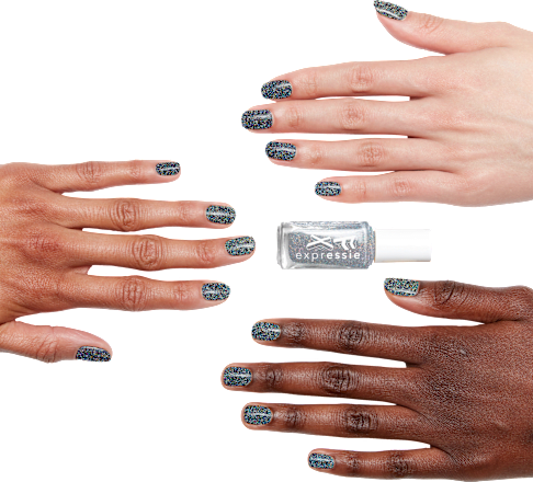 Nagellack Expressie 455 Holo FX Silber  essie