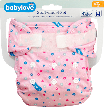 Stoffwindel-Set Blümchen babylove