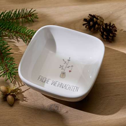 Porzellanschälchen "FROHE WEIHNACHTEN" BOLTZE