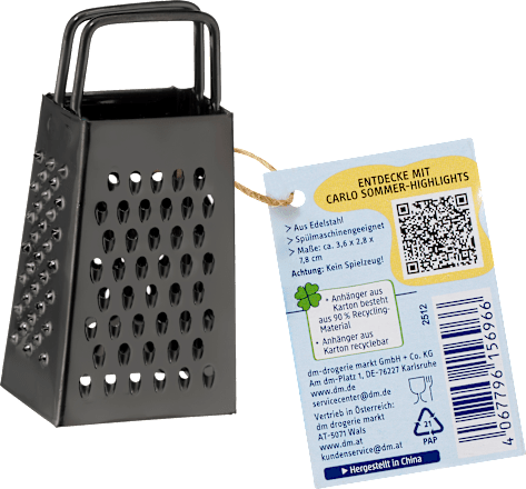 Mini-Reibe schwarz Sommerliebe Profissimo