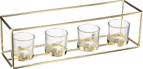 Metallteelichthalter gold  Dekorieren & Einrichten