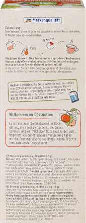 Früchtetee Milde Früchte mit Apfel, Hagebutte & süße Brombeerblätter (20 Beutel) dmBio