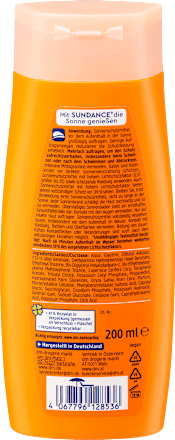 Sonnenmilch mit tropischem Duft, island breeze, LSF 30  SUNDANCE