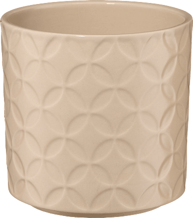 Steinguttopf, beige (13x13 cm) Dekorieren & Einrichten