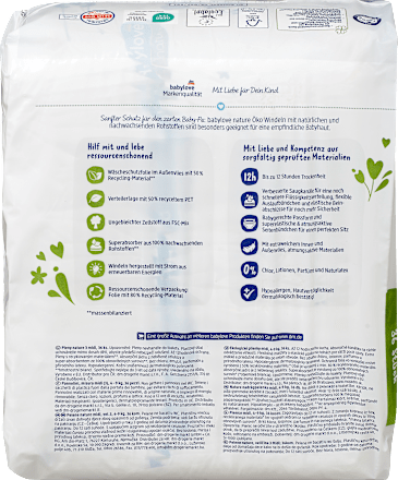 Pieluszki rozmiar 3, midi, 4-9 kg babylove nature