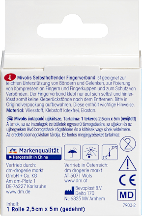 Fasciatura elastica autoaderente per le dita assort. Mivolis