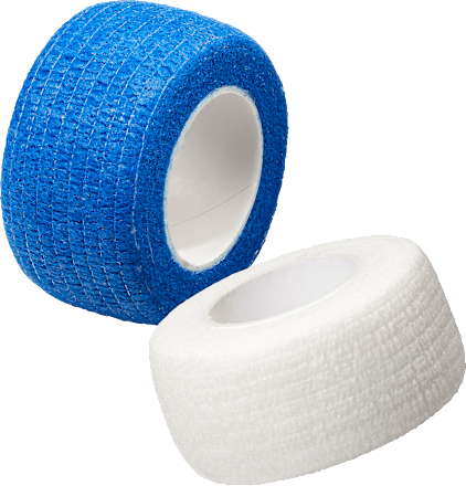 Selbsthaftender Fingerverband, 2,5 cm x 5 m (gedehnt), 1 Rolle Mivolis