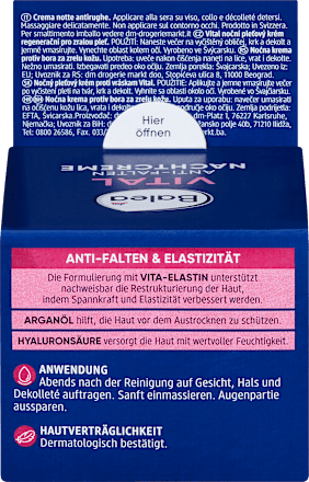 Crema notte antirughe Vital Balea