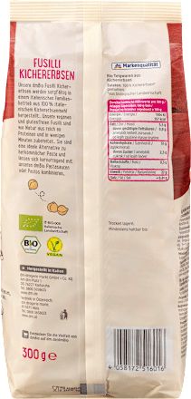 Nudeln, Fusilli aus Kichererbsen dmBio