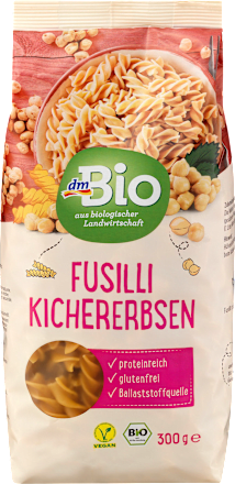 Nudeln, Fusilli aus Kichererbsen dmBio