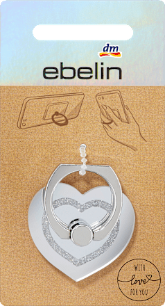 Handyhalter Herz Silber-Optik ebelin