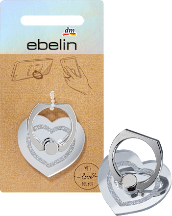 Handyhalter Herz Silber-Optik ebelin