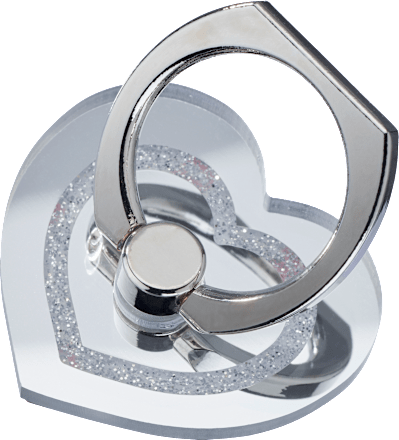 Handyhalter Herz Silber-Optik ebelin