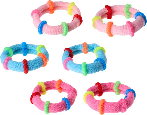 Haargummis gestreift bunt  ebelin