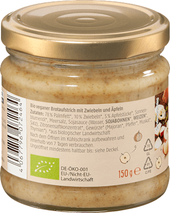Brotaufstrich, Veganes Zwiebelschmalz dmBio