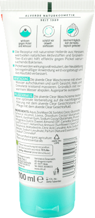 Clear krema za umivanje - glina i zeleni čaj alverde NATURKOSMETIK