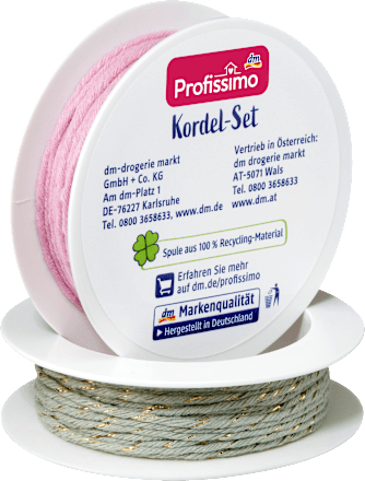 Kordel altrosa/grün Profissimo