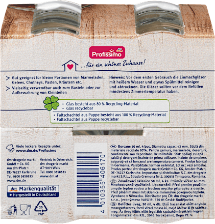 Einmachgläser 50ml Profissimo