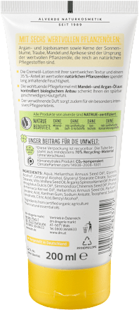 Körperlotion Cremeöl mit Bio-Arganöl & Bio-Mandel alverde NATURKOSMETIK